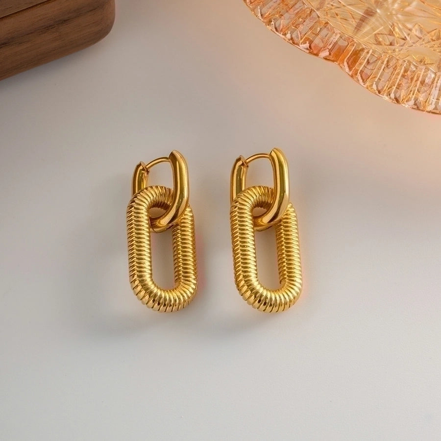 Chic Parisian Oval Drop Earrings – Effortlessly Elegant-Bijou Crush