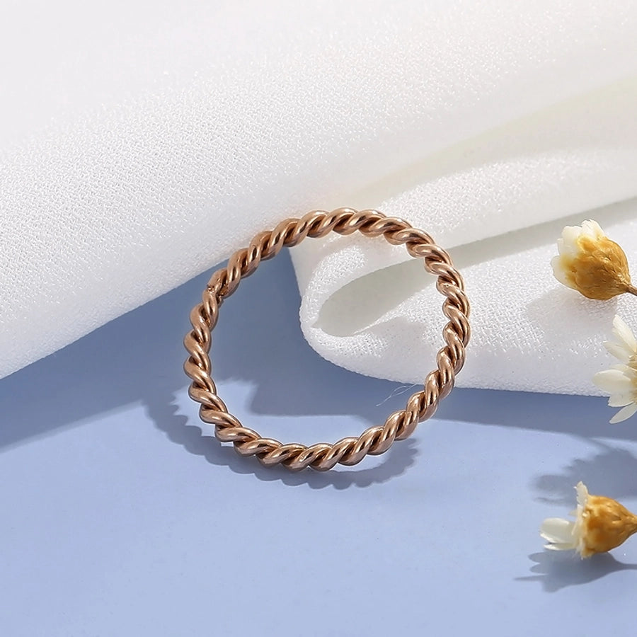 Twist It Up: 304 Stainless Steel 18K Gold Plated Ring-Bijou Crush