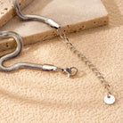 Parisian Heart Necklace – Sleek Stainless Steel with a Touch of French Romance-Bijou Crush
