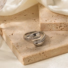 Raindrop Vibes Rings – 316 Stainless Steel with a Fluid Plated Finish-Bijou Crush
