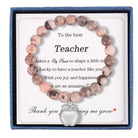 Commute Heart Shape Mixed Materials Handmade Bracelet-Bijou Crush