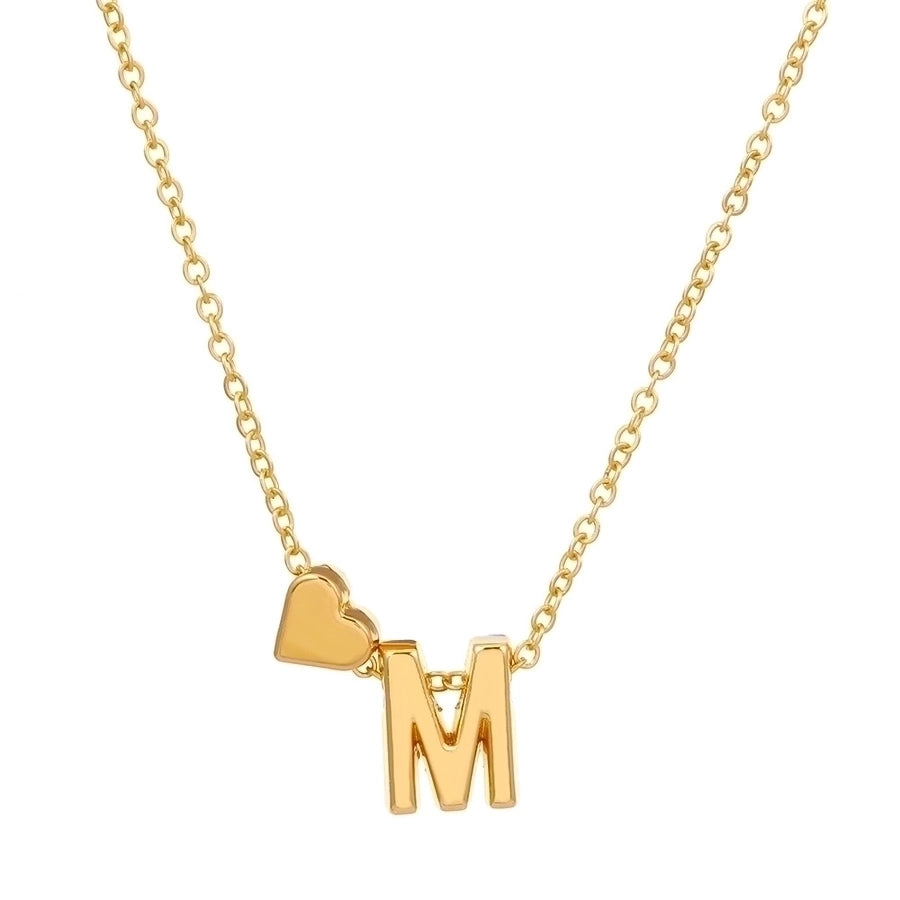 Love 26 English Alphabet Simple Alloy Necklace-Bijou Crush