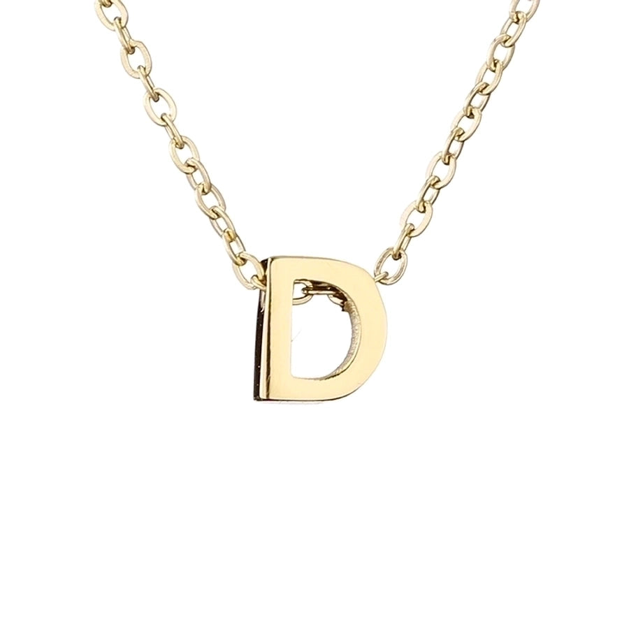 Letter Stainless Steel Titanium Plating Necklace-Bijou Crush
