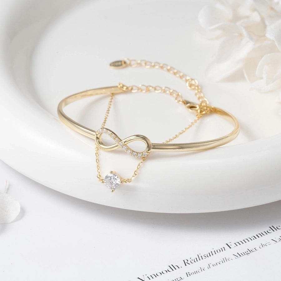 925 Sterling Silver Bangle – Elegant Glam French Style-Bijou Crush