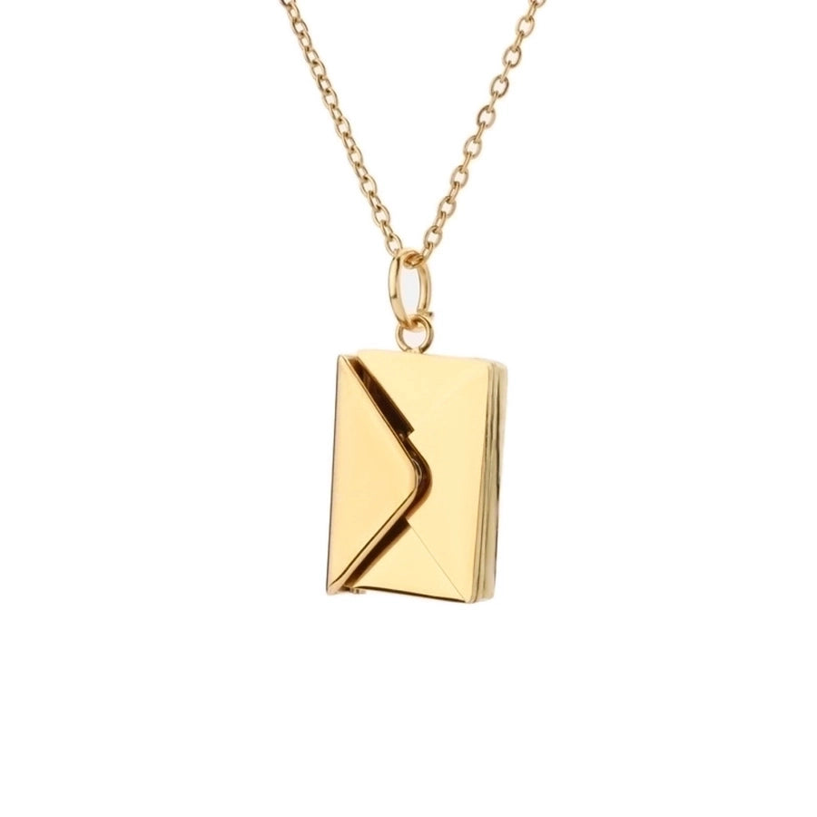 Fashion Envelope Stainless Steel Titanium Plating Pendant Necklace-Bijou Crush