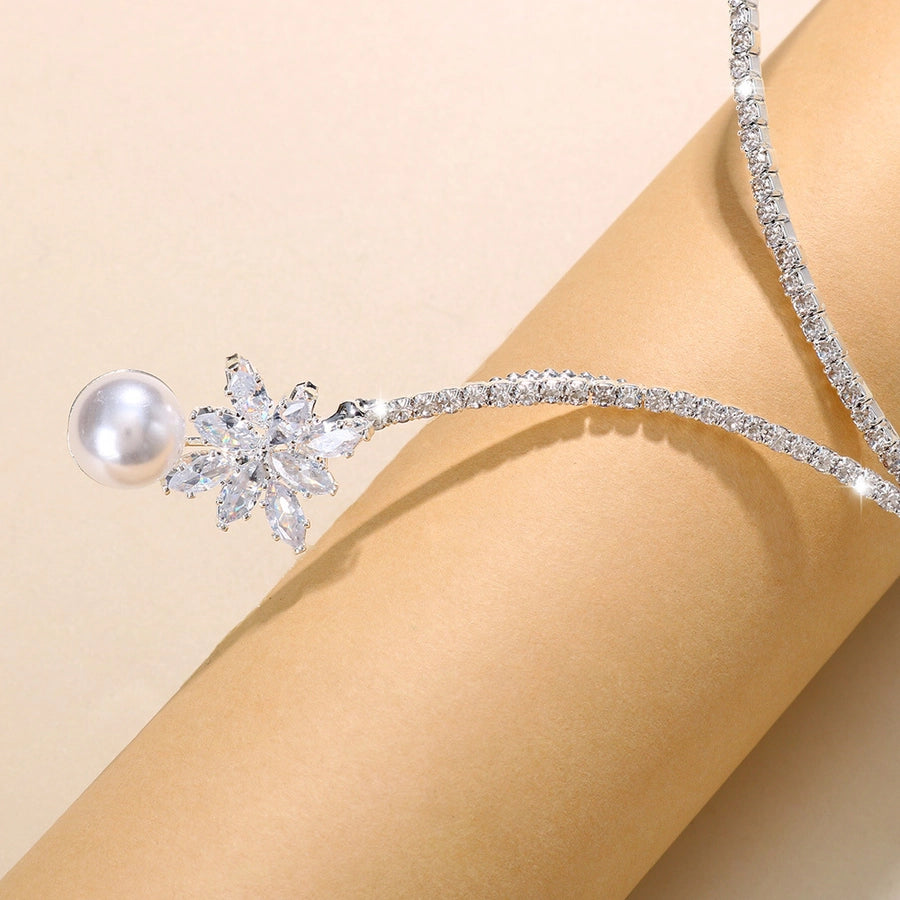 Geometric Bloom Choker – Elegant Rhinestones with Alloy Shine-Bijou Crush