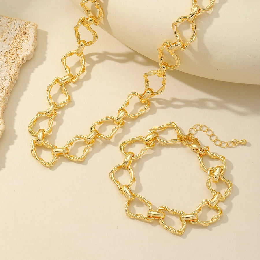 Effortless Elegance in a Unique 18K Gold-Plated Copper Necklace-Bijou Crush