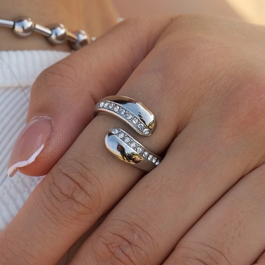 Raindrop Vibes Rings – 316 Stainless Steel with a Fluid Plated Finish-Bijou Crush