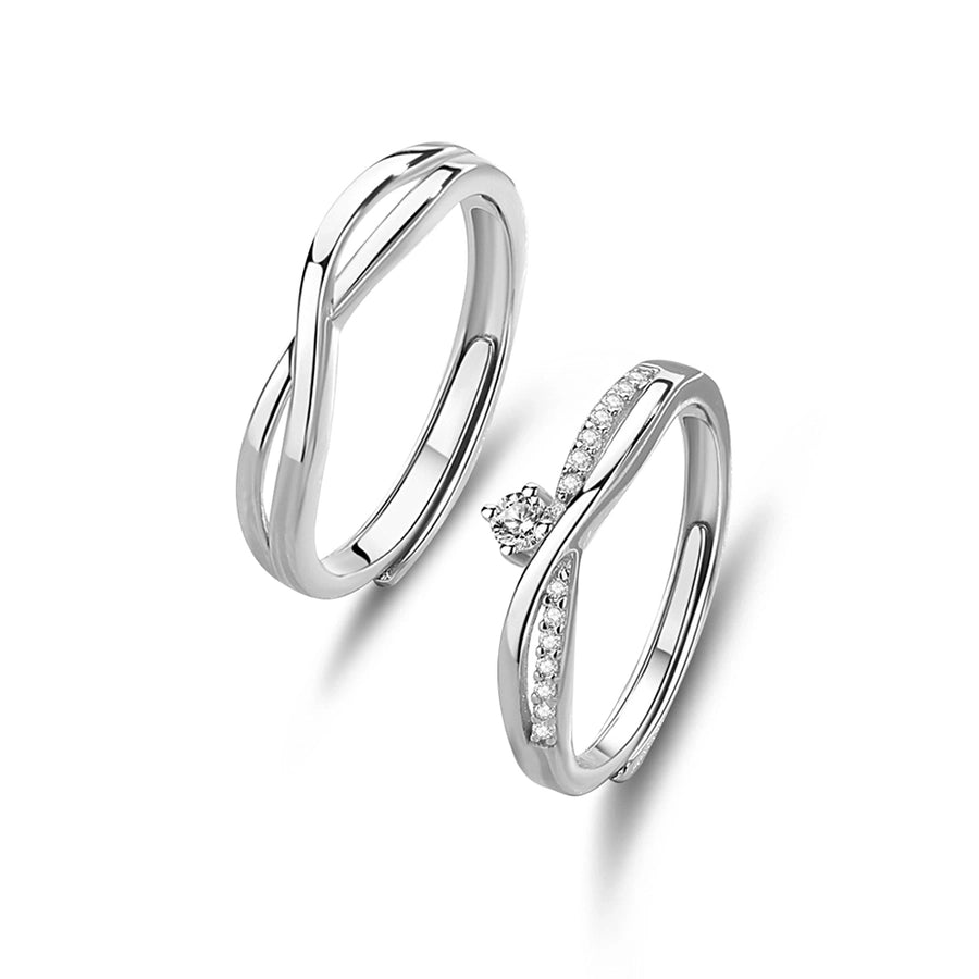 Eternal Grace Zircon Cross Infinity Ring-Bijou Crush