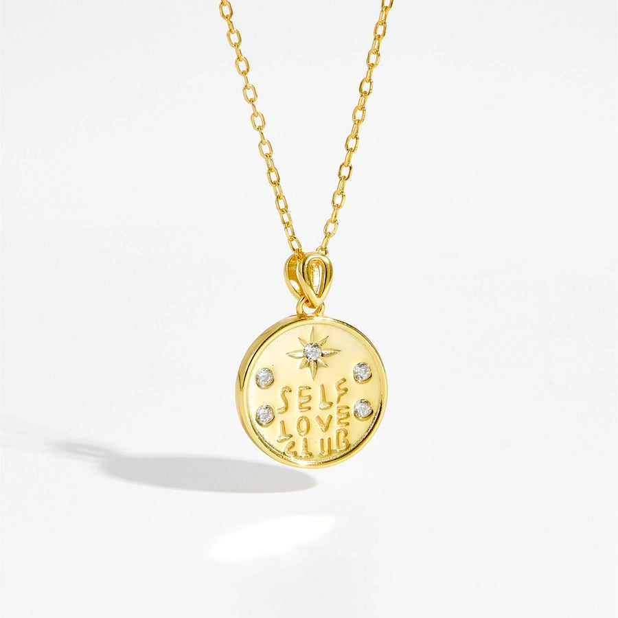 Personalized Vibes 925 Sterling Silver Zircon Inlay Letter Pendant Necklace-Bijou Crush