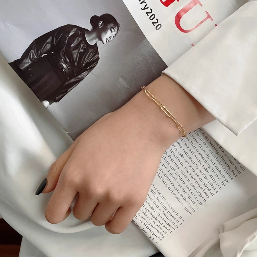 Casual Vacation Vibes 925 Sterling Gold Silver Bracelet-Bijou Crush