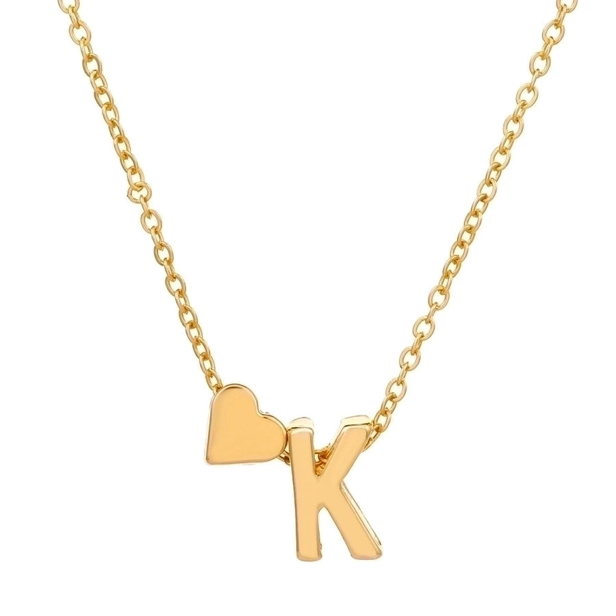 Love 26 English Alphabet Simple Alloy Necklace-Bijou Crush