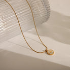 Heartfelt Commute Necklace – 14K Gold-Plated 304 Stainless Steel Pendant-Bijou Crush