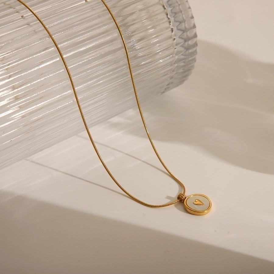 Heartfelt Commute Necklace – 14K Gold-Plated 304 Stainless Steel Pendant-Bijou Crush