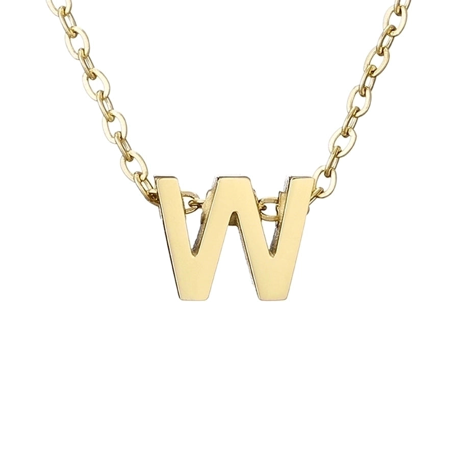 Letter Stainless Steel Titanium Plating Necklace-Bijou Crush