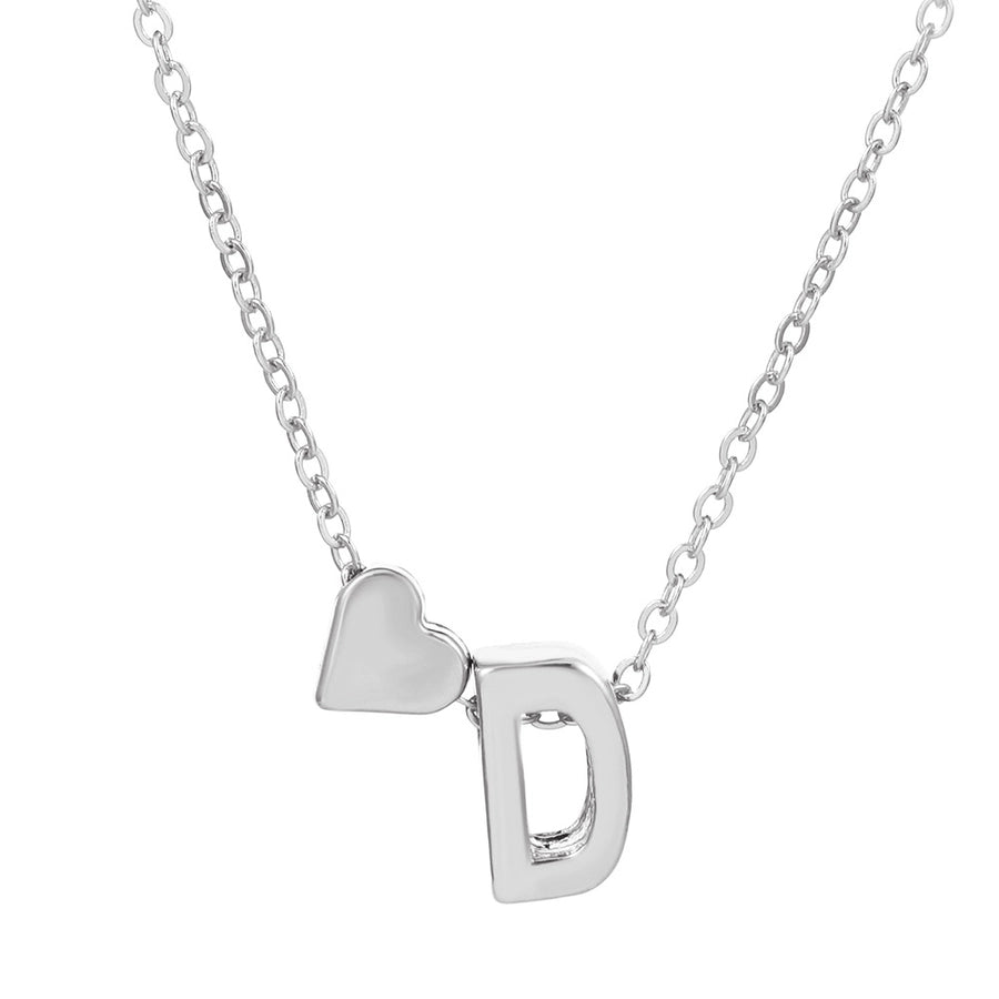 Love 26 English Alphabet Simple Alloy Necklace-Bijou Crush
