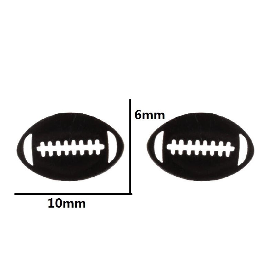 Fashion Letter Skates Ball Stainless Steel Plating Ear Studs-Bijou Crush