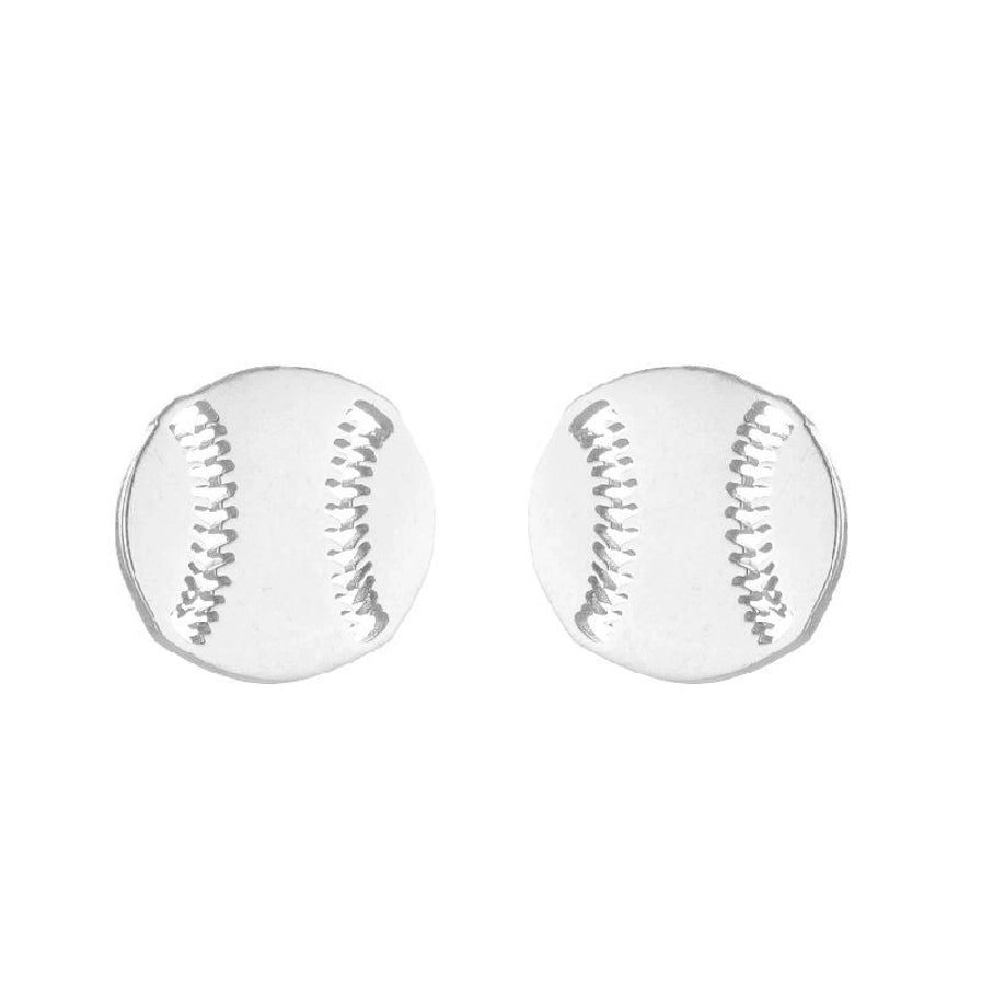 Fashion Letter Skates Ball Stainless Steel Plating Ear Studs-Bijou Crush