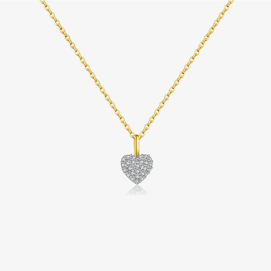 925 Sterling Silver Zircon Geometric Pendant Necklace-Bijou Crush