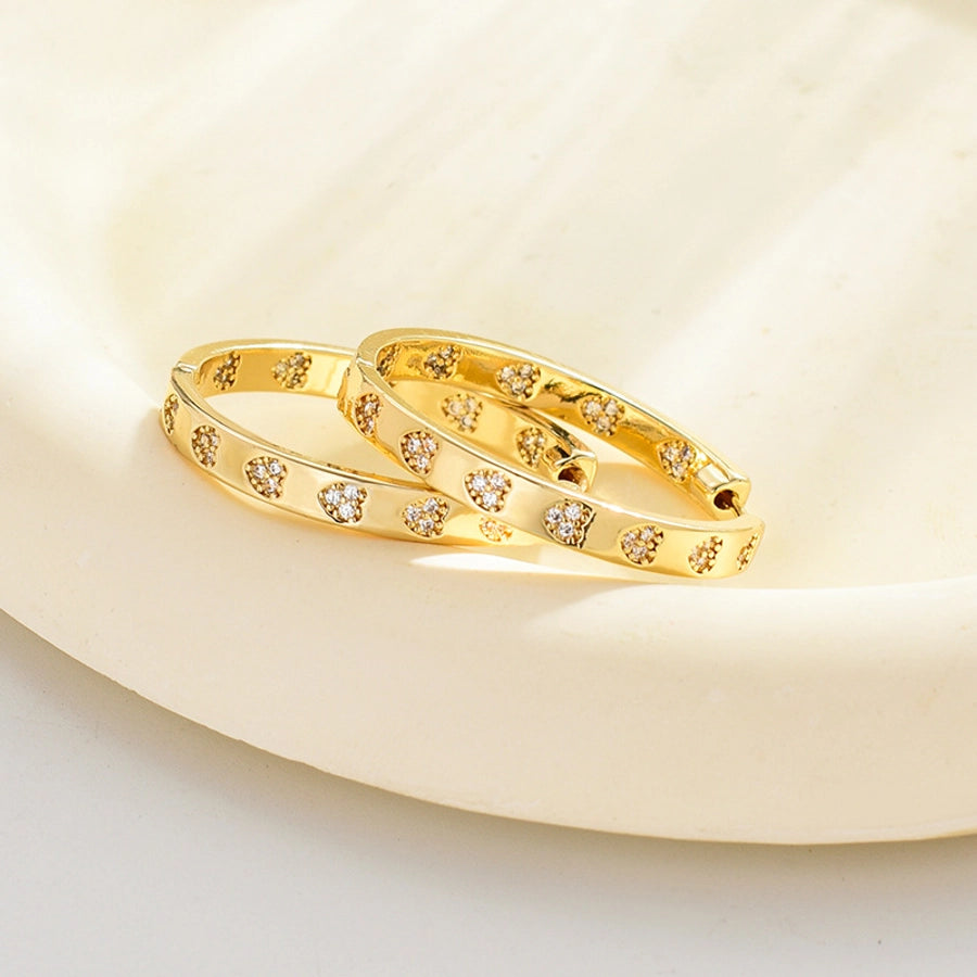 Elegant Geometric Zircon Earrings – Timelessly Chic-Bijou Crush