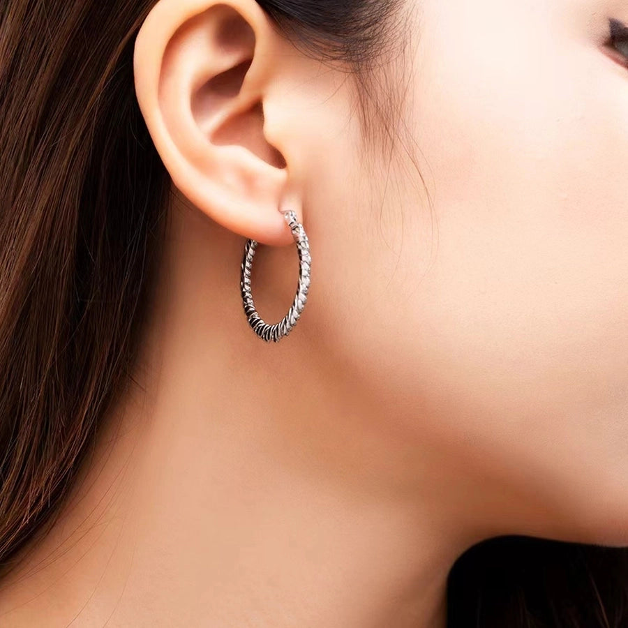 Chic 18K Gold-Plated Stainless Steel Round Earrings – Effortlessly Sleek-Bijou Crush