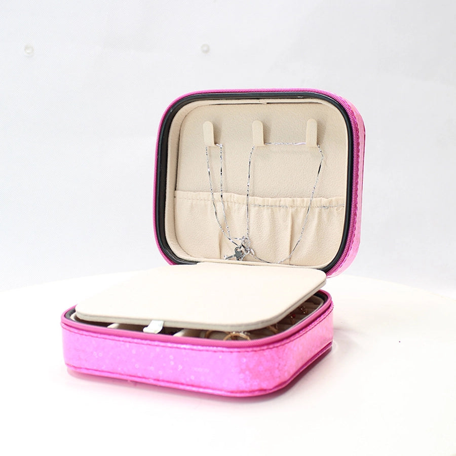 Double-Layer Jewelry Storage Box Simple Earrings Hairpin Necklace Compartment Storage Box Jewelry-Bijou Crush