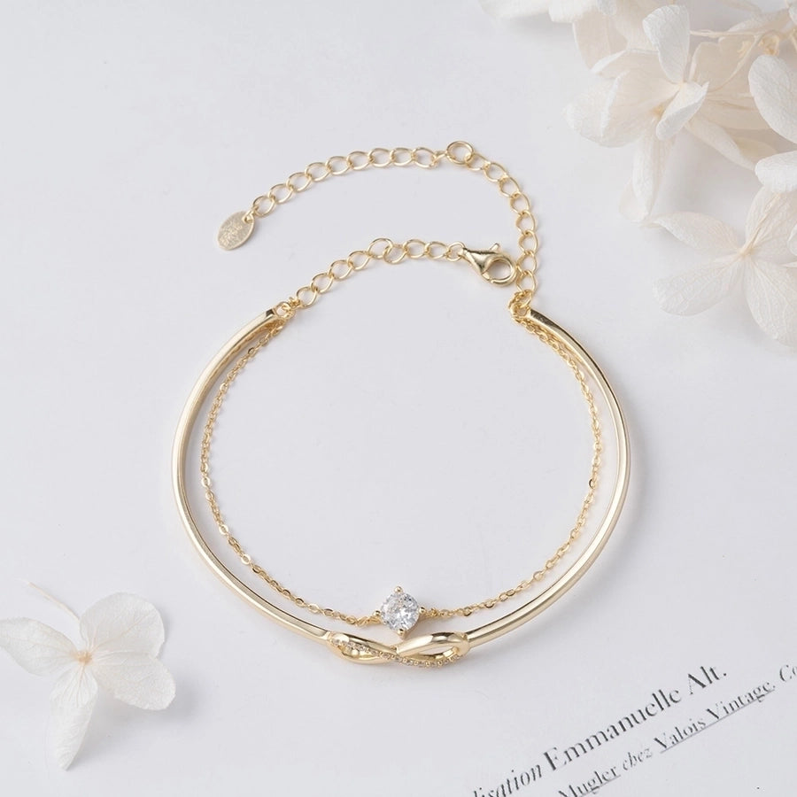 925 Sterling Silver Bangle – Elegant Glam French Style-Bijou Crush