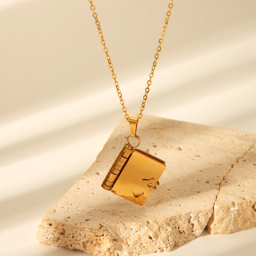 Trendy Minimalist Casual Necklace – 18K Gold Plated 304 Stainless Steel Pendant-Bijou Crush