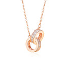 925 Sterling Silver Zircon Geometric Pendant Necklace-Bijou Crush