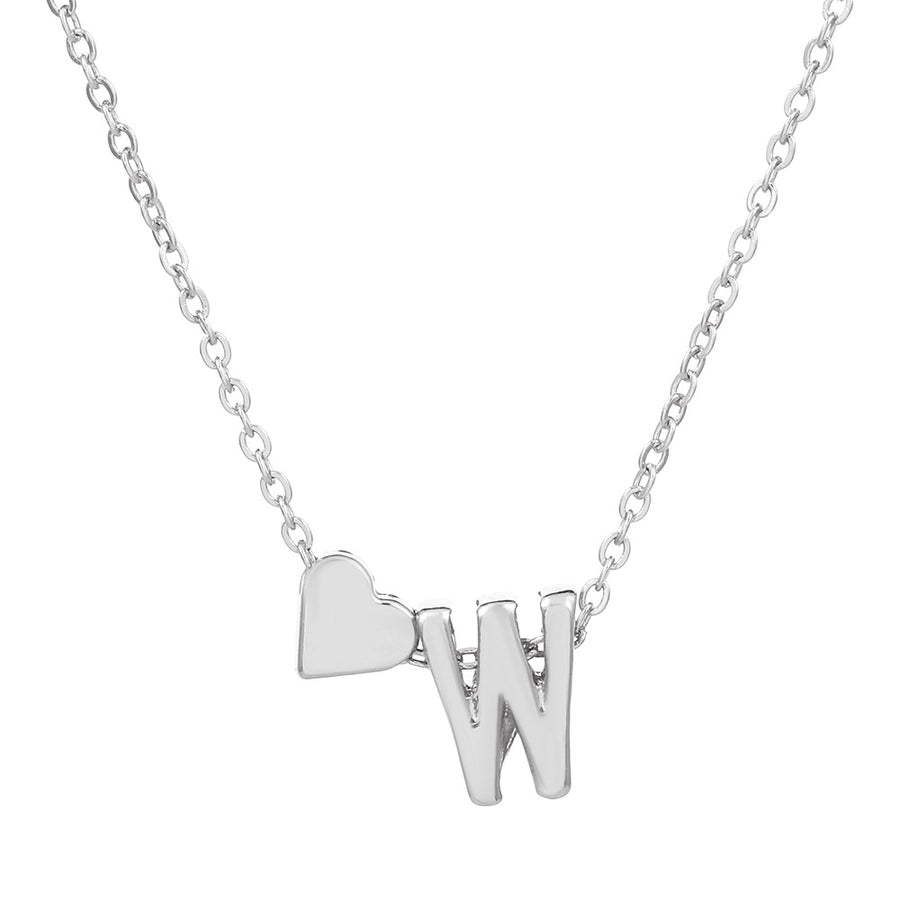 Love 26 English Alphabet Simple Alloy Necklace-Bijou Crush