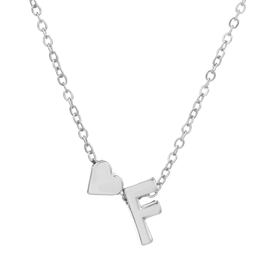 Love 26 English Alphabet Simple Alloy Necklace-Bijou Crush