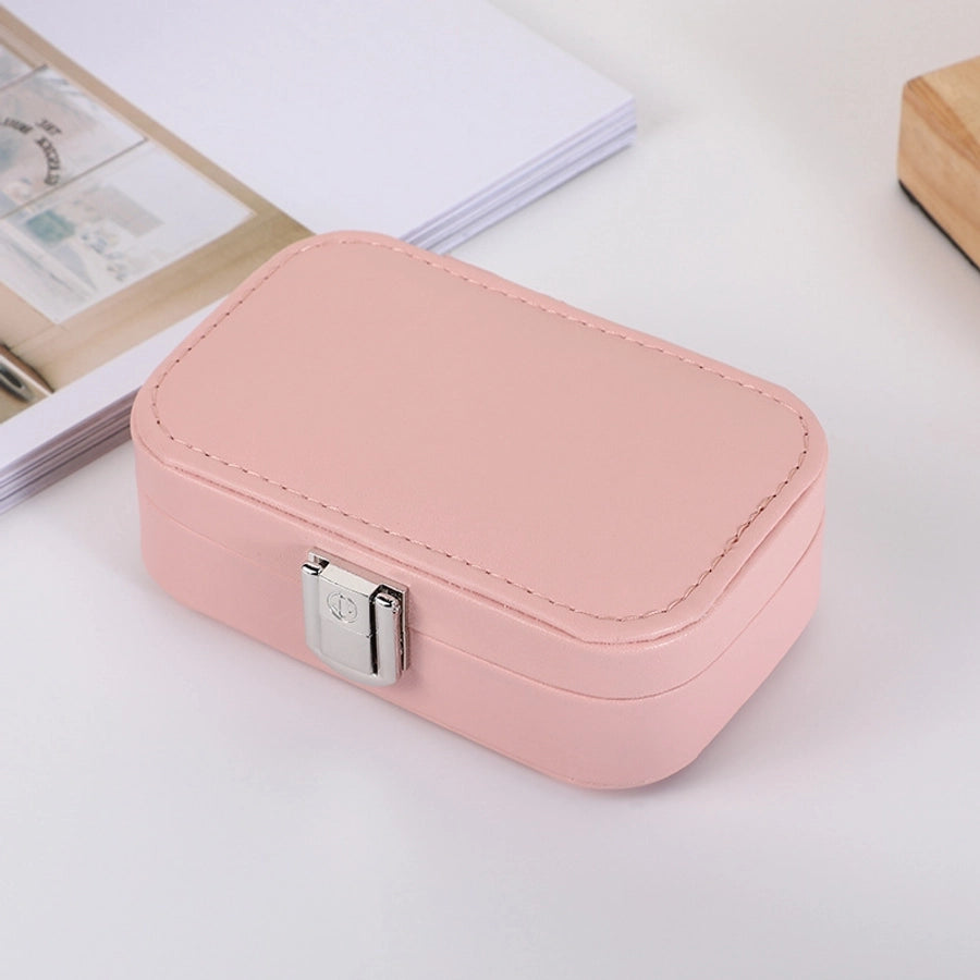 Elegant Solid Color Pu Leather Jewelry Boxes-Bijou Crush