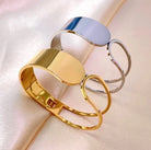 Sleek Solid Bangle – Minimalist Polished Stainless Steel Perfection-Bijou Crush