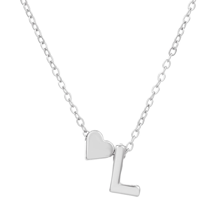 Love 26 English Alphabet Simple Alloy Necklace-Bijou Crush
