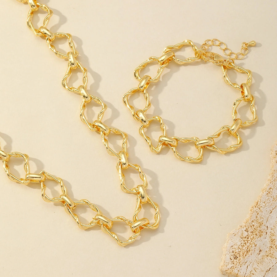 Effortless Elegance in a Unique 18K Gold-Plated Copper Necklace-Bijou Crush