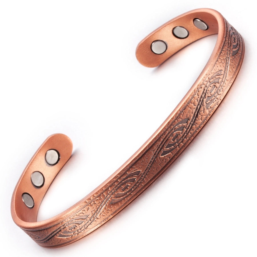 Copper Magnetic Unisex Bangle Bracelet-Bijou Crush