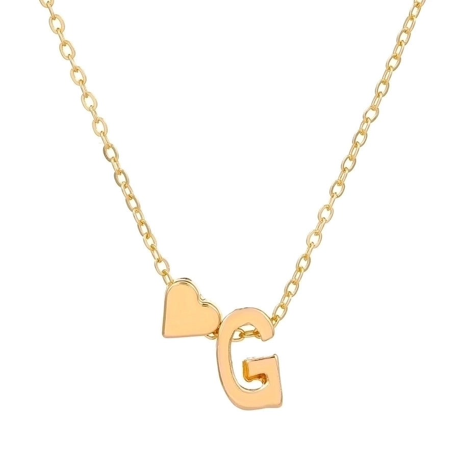 Love 26 English Alphabet Simple Alloy Necklace-Bijou Crush