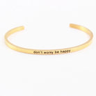Quotes Letter Bracelet Bangle – 304 Stainless Steel-Bijou Crush