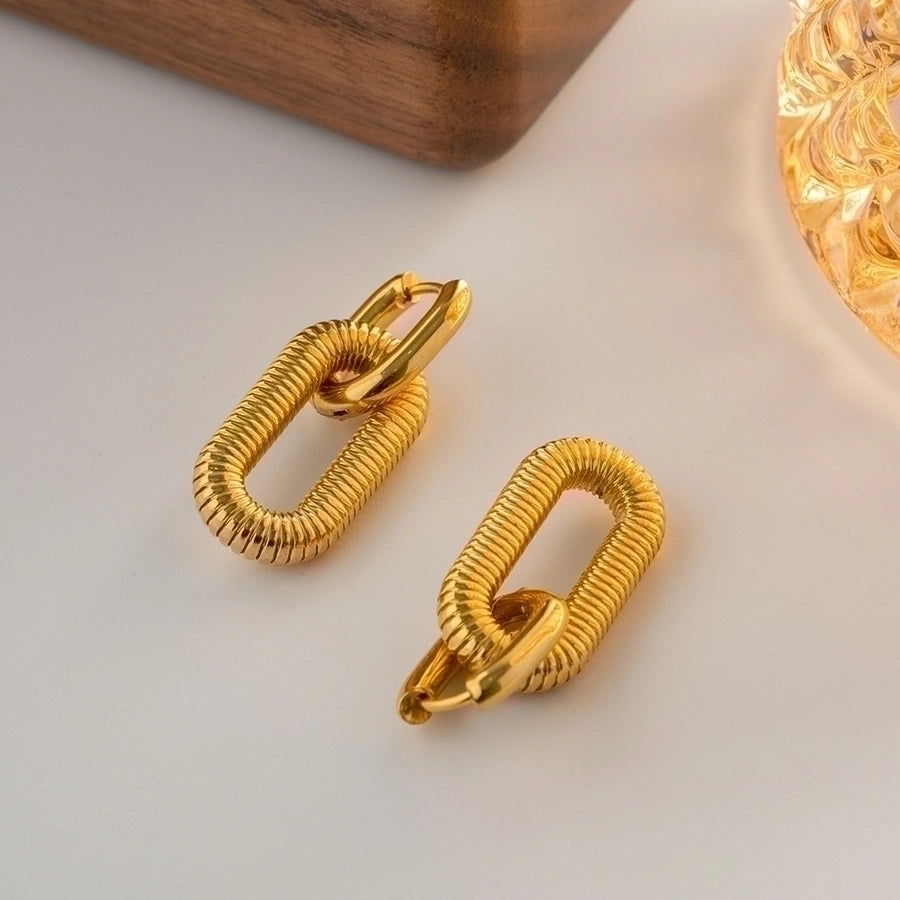 Chic Parisian Oval Drop Earrings – Effortlessly Elegant-Bijou Crush