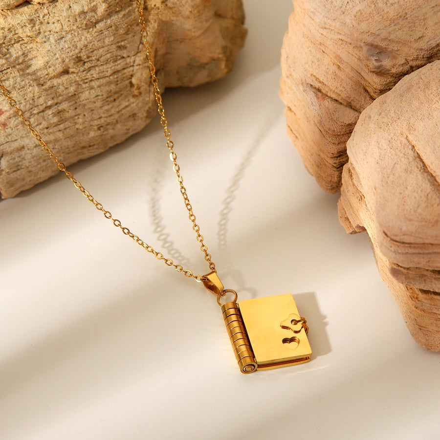 Trendy Minimalist Casual Necklace – 18K Gold Plated 304 Stainless Steel Pendant-Bijou Crush