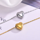 18K Gold Sweetheart Pendant - Stainless Steel Drip with Major Heart Energy-Bijou Crush