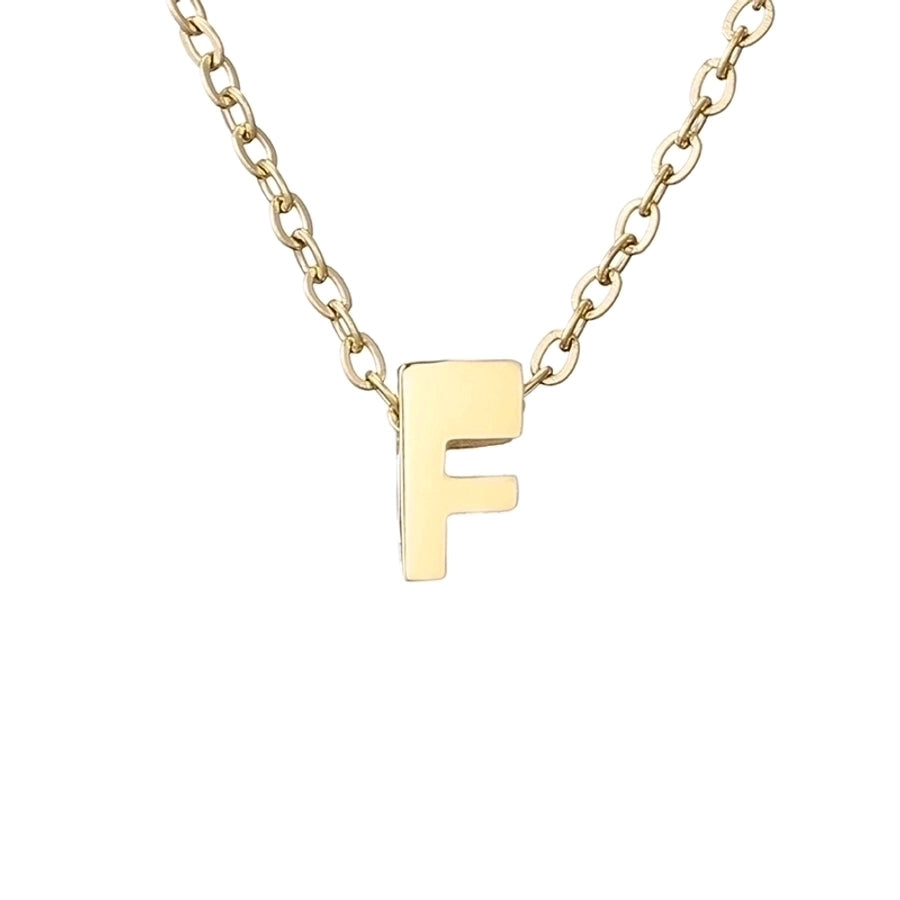 Letter Stainless Steel Titanium Plating Necklace-Bijou Crush