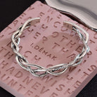 Copper Retro Twist Bangle Bracelet-Bijou Crush