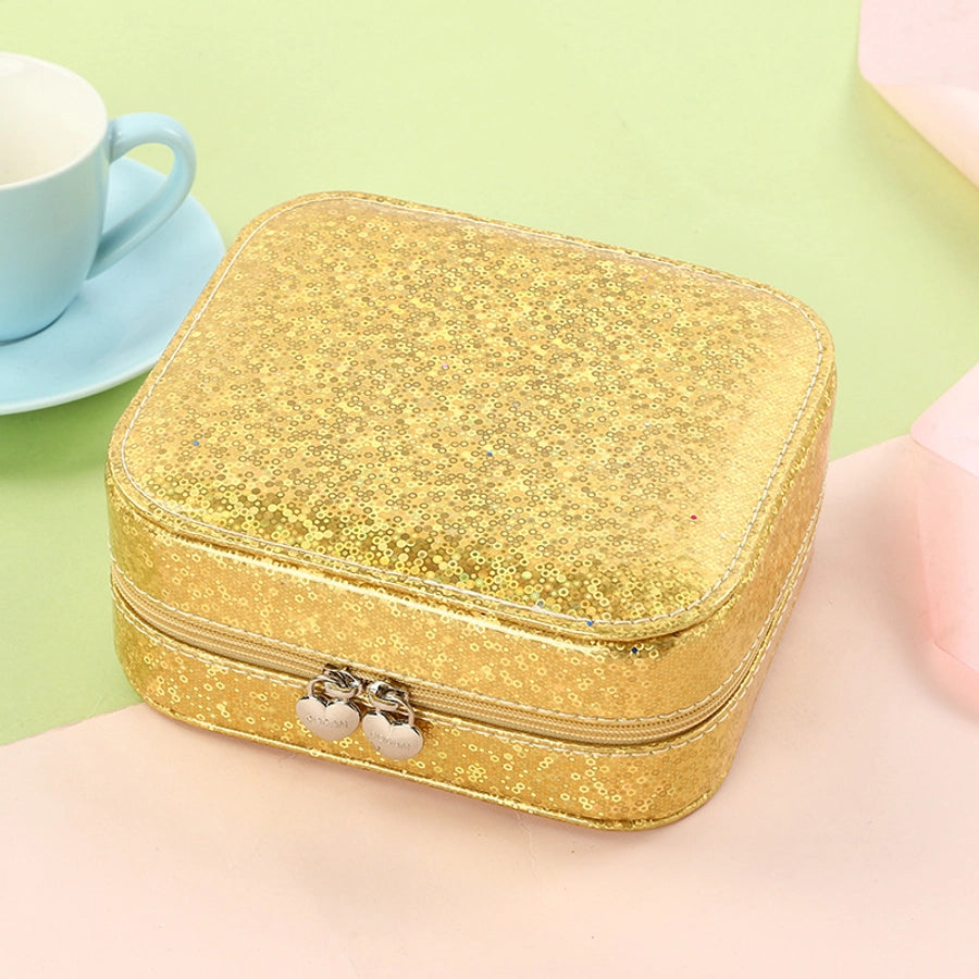 Double-Layer Jewelry Storage Box Simple Earrings Hairpin Necklace Compartment Storage Box Jewelry-Bijou Crush