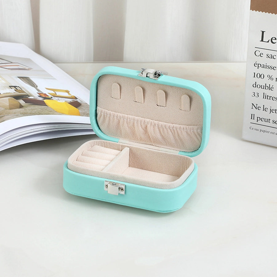 Elegant Solid Color Pu Leather Jewelry Boxes-Bijou Crush