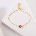 Fashion Flower Copper Zircon Bracelets-Bijou Crush