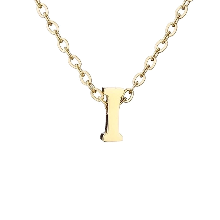 Letter Stainless Steel Titanium Plating Necklace-Bijou Crush