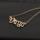 Fashion Letter Alloy Zodiac Sign Pendant Necklaces-Bijou Crush