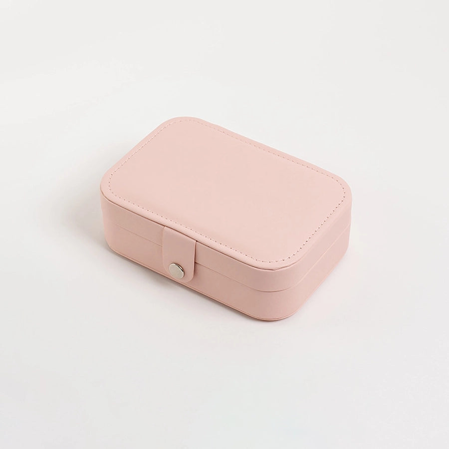 Simple Style Solid Color Leather PU Jewelry Boxes-Bijou Crush