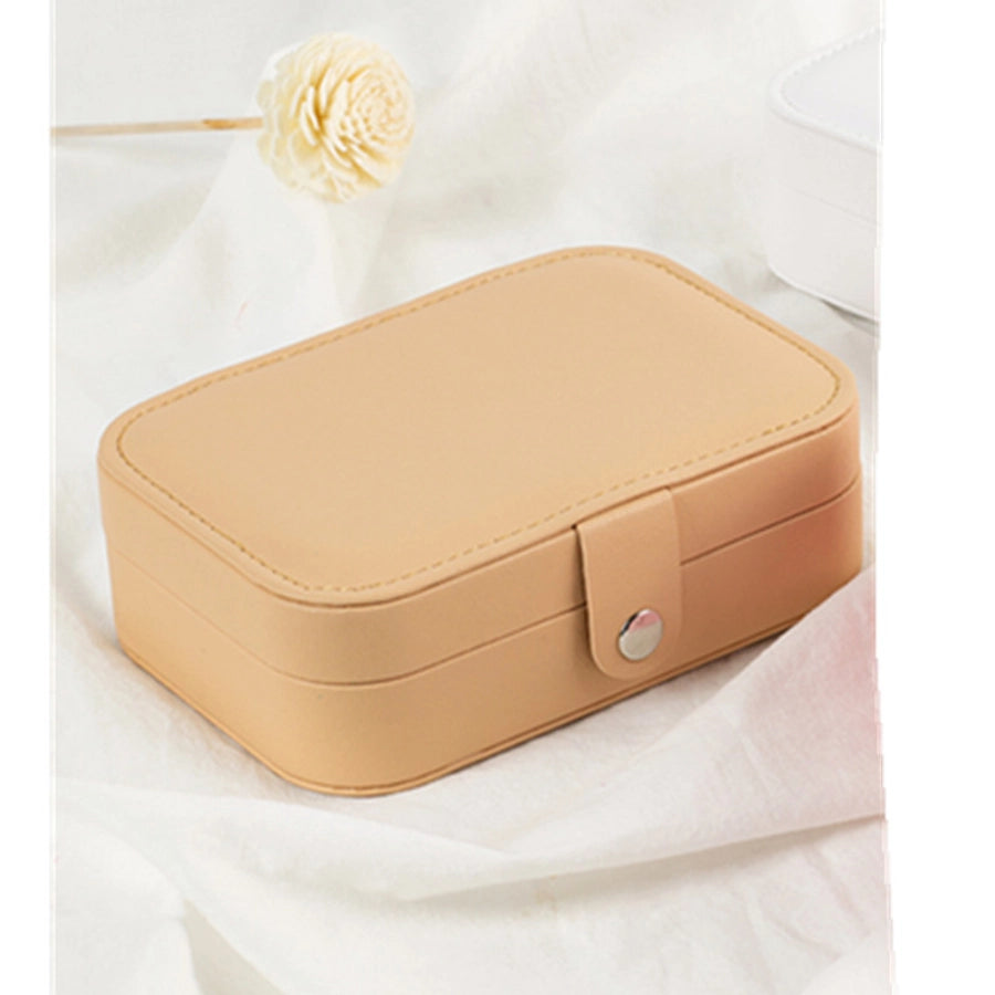 Simple Style Solid Color Leather PU Jewelry Boxes-Bijou Crush